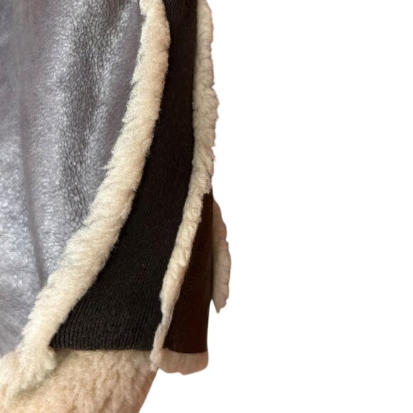 Sheepskin + Leather Vest - Picture 3 of 5